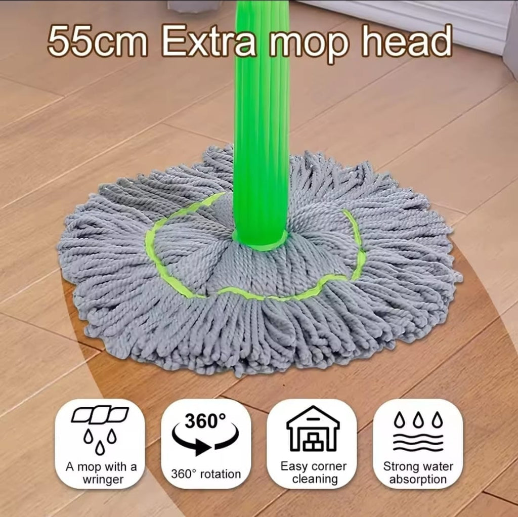 Self-Twisting Water Rotating Mop – Hands-Free Quick Cleaning!