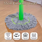 Self-Twisting Water Rotating Mop – Hands-Free Quick Cleaning!