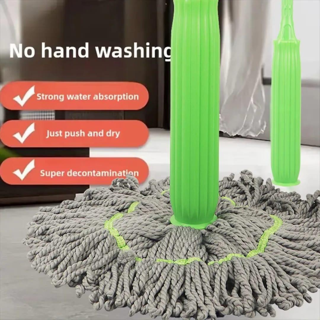 Self-Twisting Water Rotating Mop – Hands-Free Quick Cleaning!